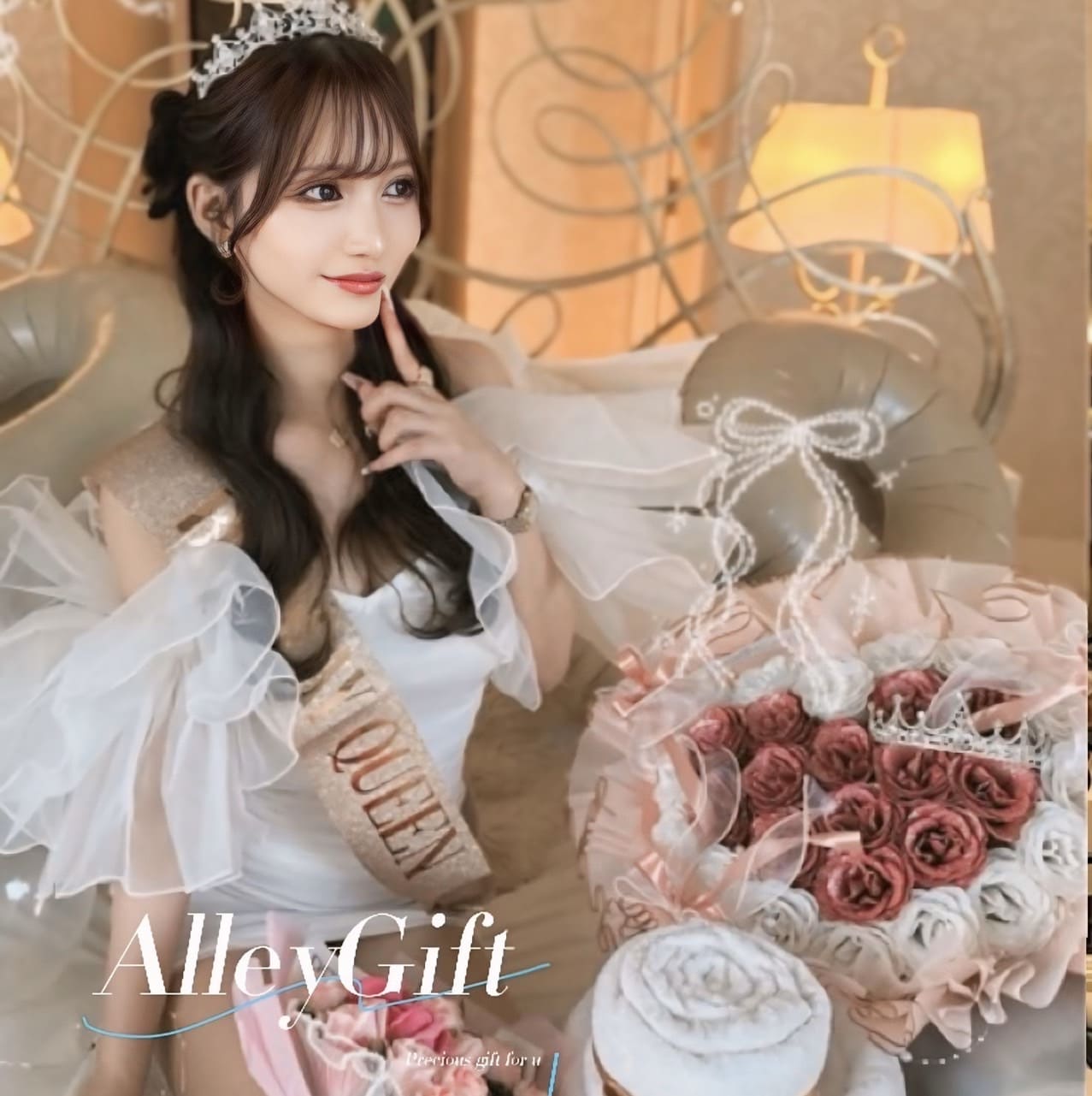 AlleyGiftのグリッターローズ花束