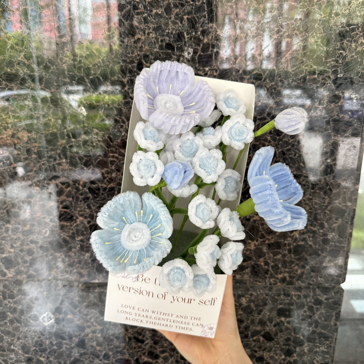 モールフラワー花束 通販AlleyGift 青色