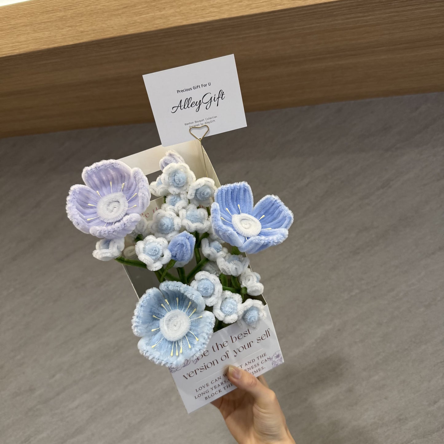 モールフラワーブーケ 通販AlleyGift 青色