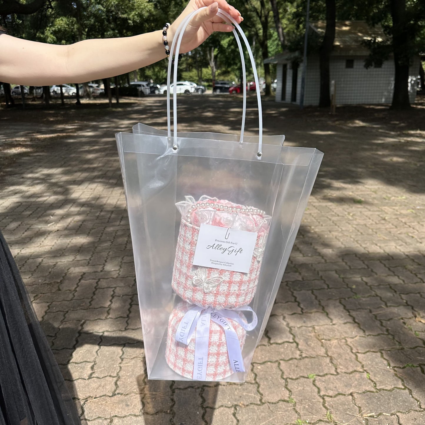 𓊆特注グリッターローズ33本𓊇 ペーパーワンホンブーケ ブルー