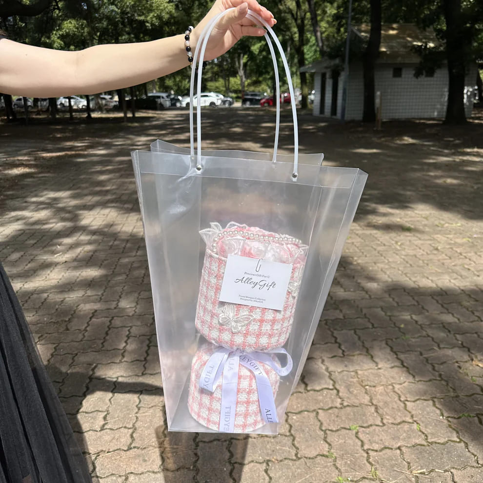 𓊆特注グリッターローズ21本𓊇 ペーパーワンホンブーケ 青×銀