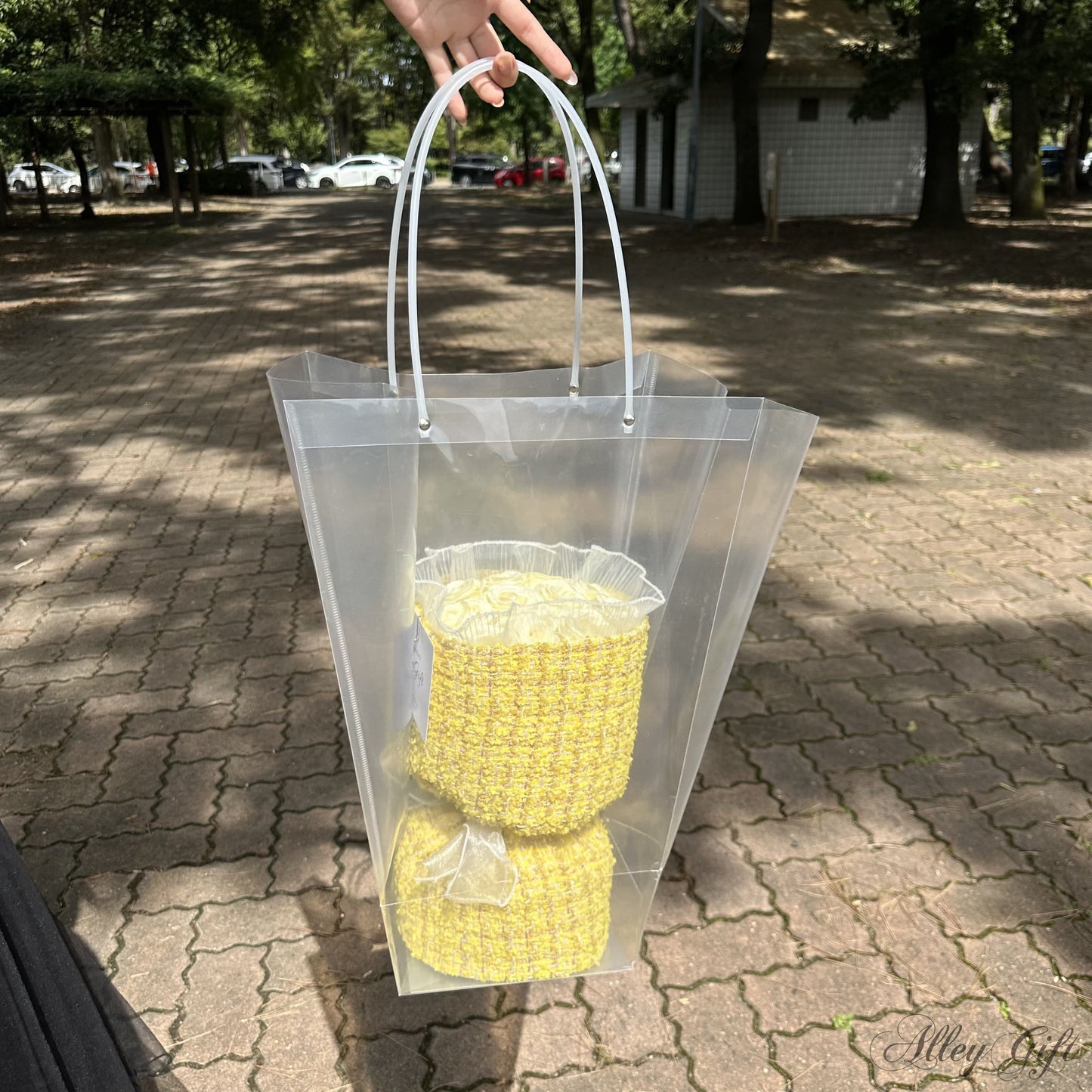 推し活花束を入れるのに最適なお手提げ ワンホンブーケ専門店AlleyGift
