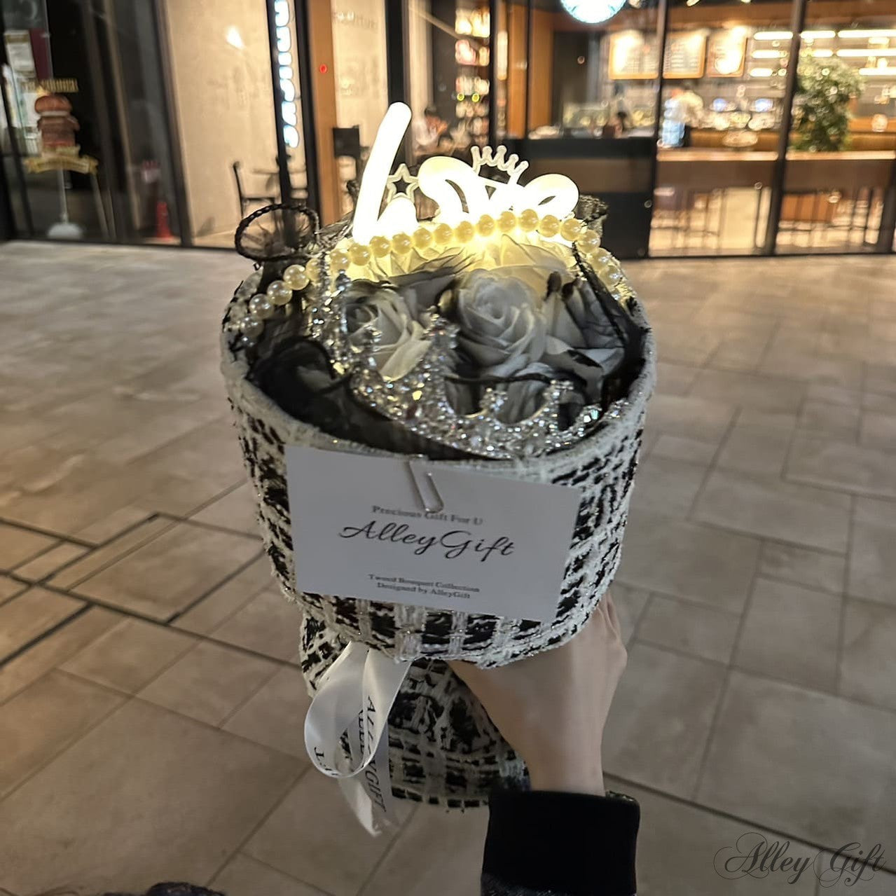 生誕祭花束 推し活 ツイードブーケ ワンホンブーケ 通販 LEDライト