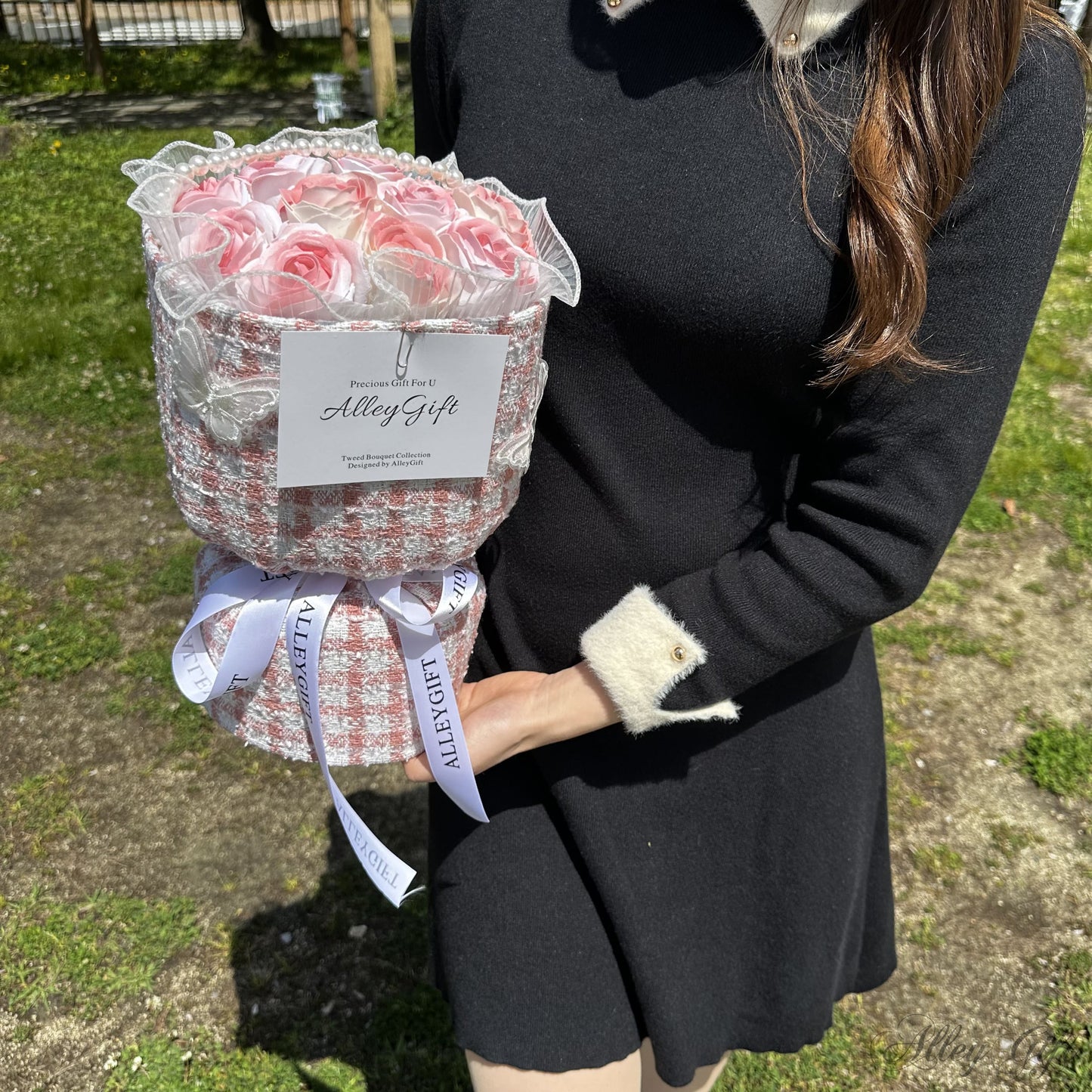 枯れない推し誕生日花束に人気 | ワンホンブーケピンク色