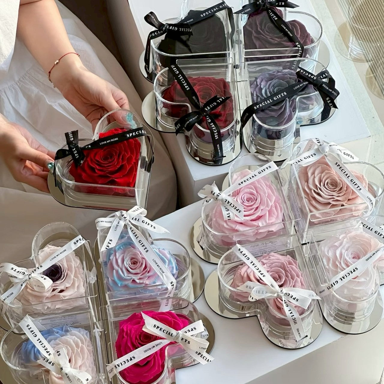 Rose in Heart｜枯れないバラのハートケースギフト｜AlleyGift – AlleyGift