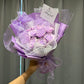AlleyGiftのおしゃれで安いソープフラワー花束　紫