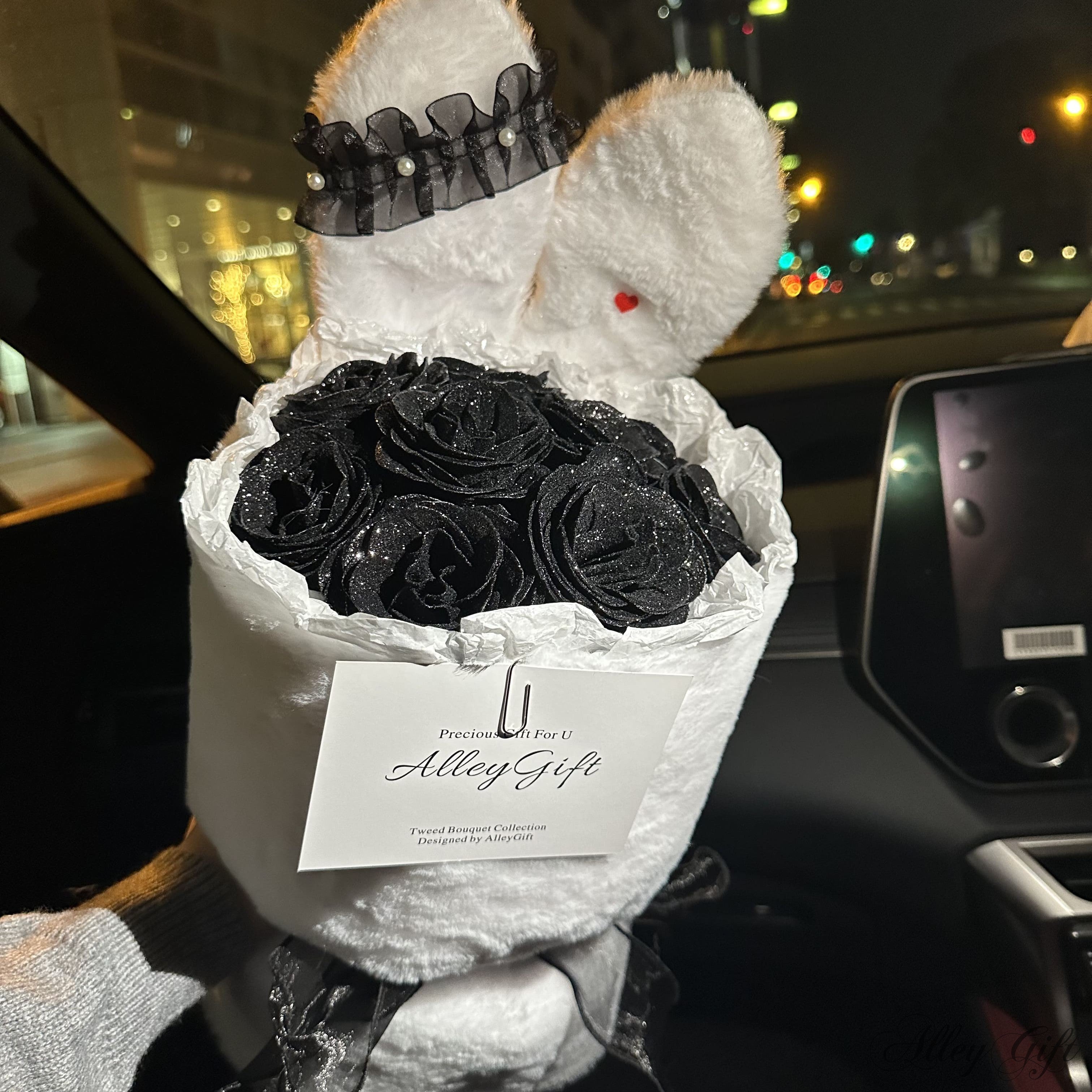 うさぎブーケ 韓国 ワンホンブーケ| Lièvre Blanc Bouquet - 日用品 